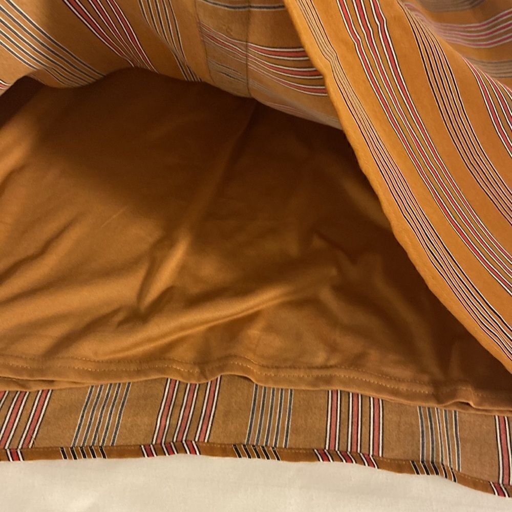 Multi Stripe Button Down Skirt Roolee Size Xxl Fa… - image 3